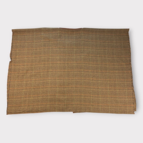 Vince Camuto Poncho Cape Plaid Brown Buckle British Heritage Academia Classic OS - Picture 11 of 12